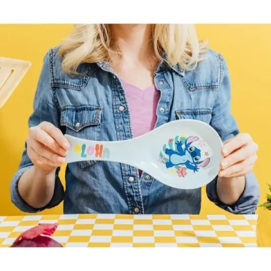 Silver Buffalo Disney Lilo & Stitch "Aloha" Ceramic Spoon Rest image {6}