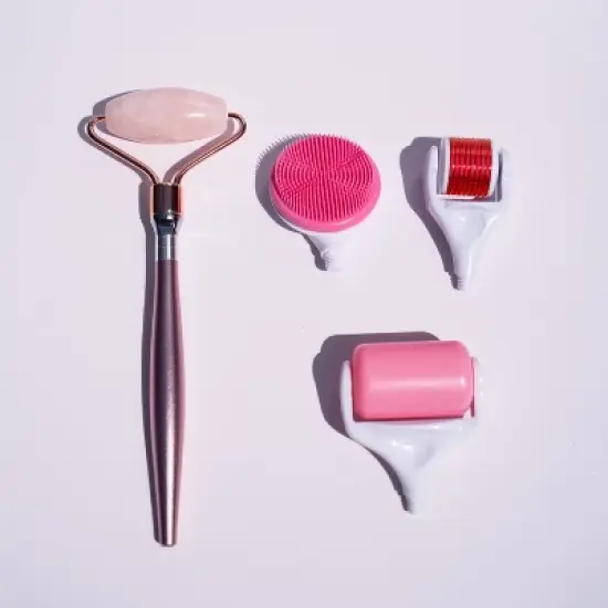 Beautimate 4-in-1 Facial Roller Set &ndash; Microneedle, Jade, Ice Roller, and Silicone Brush for Skincare, Toning, and Rejuvenation image {7}