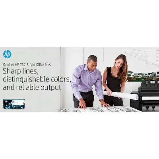 HP 727 130-ml Matte Black DesignJet Ink Cartridge, B3P22A image {1}