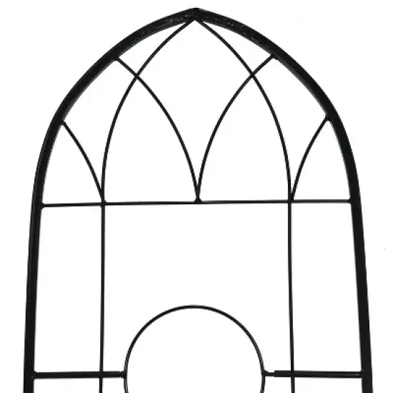 Sunnydaze 2-Piece Arched Climbing Plants Wall Trellis with Flower Pot Supports image {4}