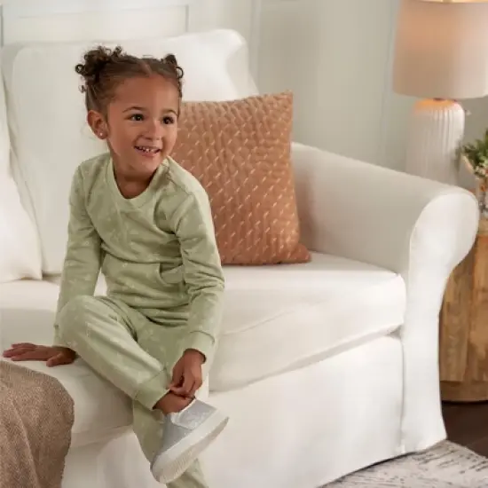 Gerber Baby and Toddler Girls' 2-Piece Sweatshirt & Active Pant Set image {2}