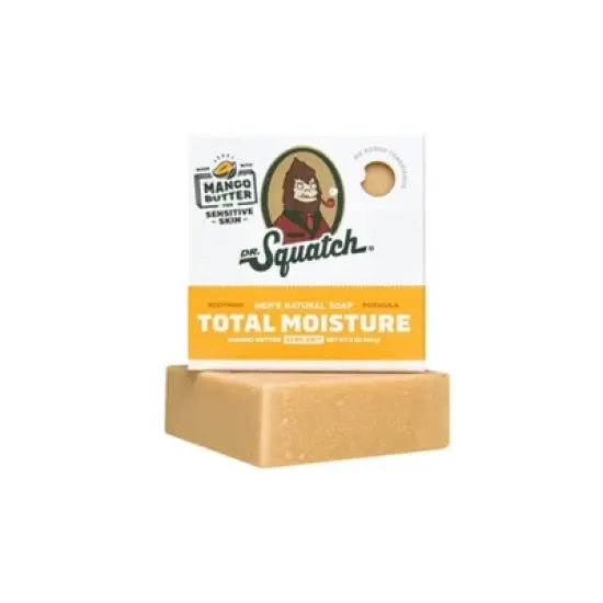 DR. SQUATCH Men's All Natural Bar Soap - Total Moisture - Mango Butter - 5oz image {4}