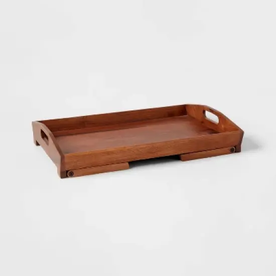 22" x 14" Wood Signature Bed Tray - Threshold&trade; image {3}