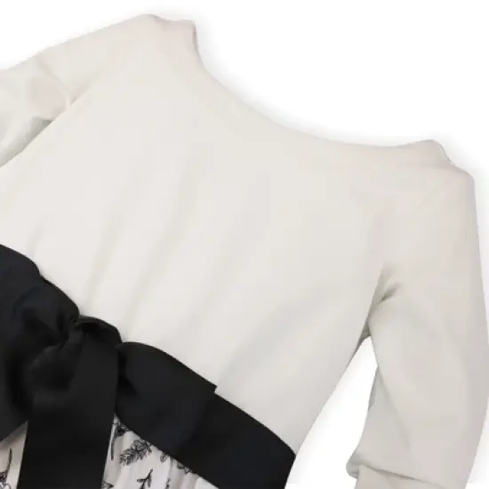 Hope & Henry Girls' Lightweight High-Low Skater Dress, Toddler image {1}