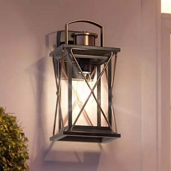 Urban Ambiance Luxury Colonial Outdoor Wall Light,  16"H x 7.5"W,  Olde Bronze Finish, UHP1233 image {9}