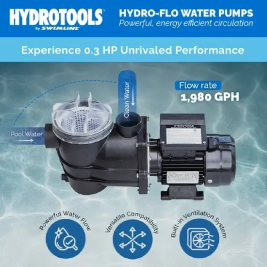 Swimline HydroTools Hydro Flo 5280 GPH 3450 RPM image {2}