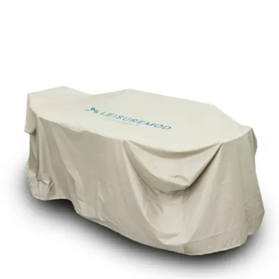 LeisureMod Chelsea Rectangular Outdoor Rain Cover for 63"-87" Patio Dining Table & Chair Set &ndash; Waterproof, UV-Resistant, All-Weather Protection image {12}