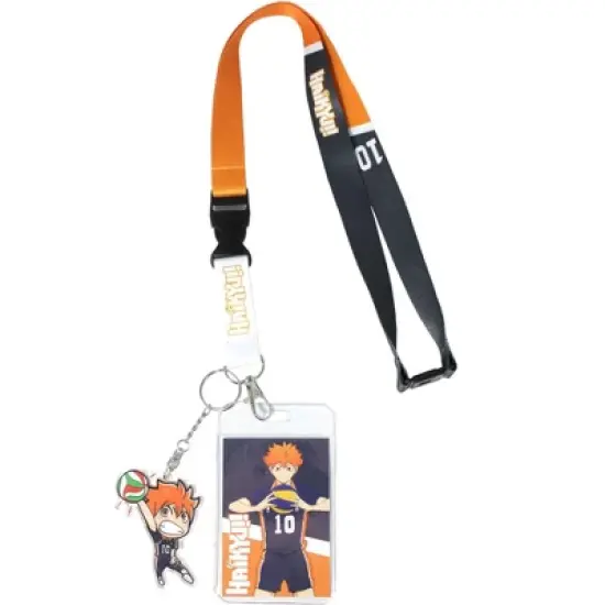 Haikyu!! Shoyo Hinata ID Badge Holder Breakaway Lanyard w/ Acrylic Keychain image {4}