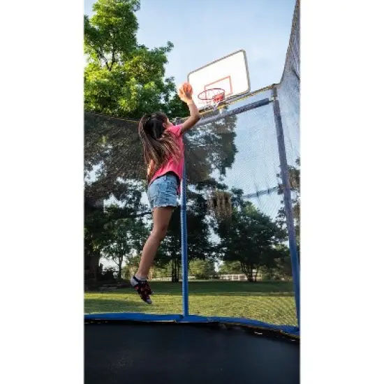 HomeStock 10' x 15' Oval Trampoline with Basketball Hoop image {4}