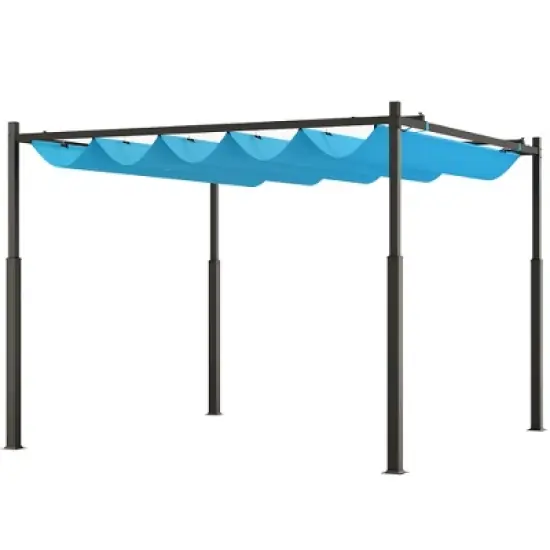 10' x 10' Retractable Pergola, UPF30+ Patio Pergola image {3}