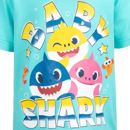 Pinkfong Mommy Shark Daddy Shark Baby Shark 3 Pack Graphic T-Shirts  image {4}