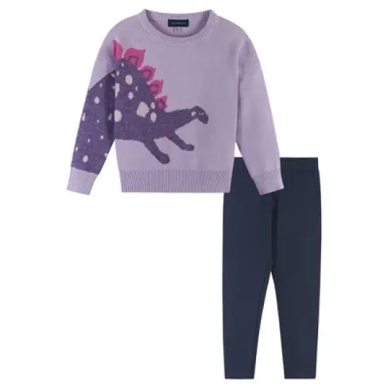 Andy & Evan  Toddler  Girls Dino Sweater Set image {5}