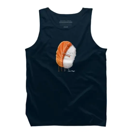 Men's Design By Humans Sushi Hug By andremullerdko Tank Top image {7}