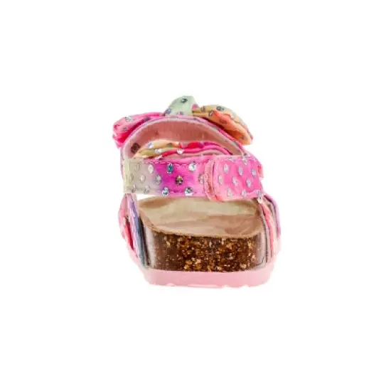 Laura Ashley Girls Footbed Toddler Buckle Sandals Hook and Loop image {2}