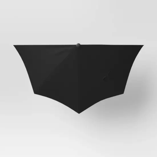 7.813'x8.83' Half Circle Patio Umbrella - Black Pole - Room Essentials&trade; image {3}