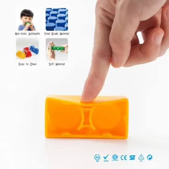 UNiPLAY Basic Soft Building Blocks &mdash; Cognitive Development, Interactive Sensory Toy for Ages 3 Months and Up image {2}