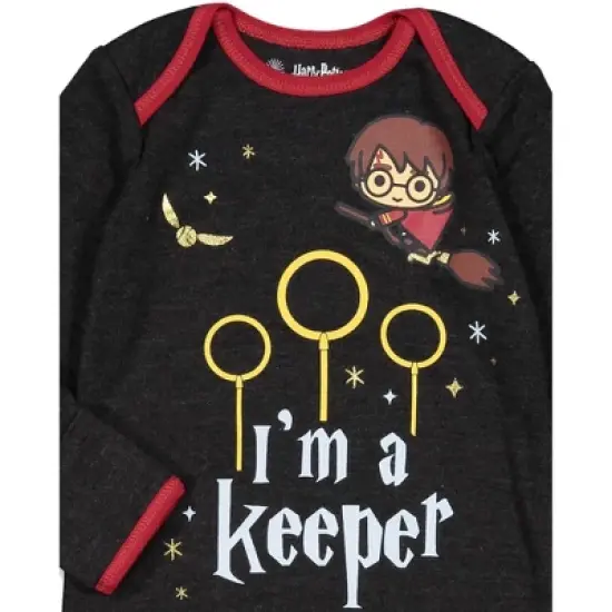 Harry Potter Hedwig Owl Baby 3 Pack Long Sleeve Swaddle Sleeper Gowns Newborn  image {6}