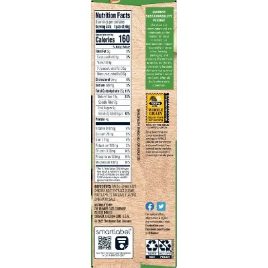 Quaker Fiber Boost Apples & Cinnamon Flavored Instant Oatmeal - 12.6oz/8ct image {7}