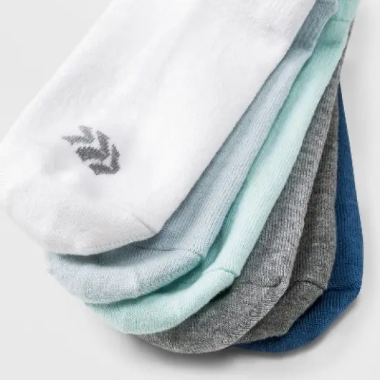 Women's Lightweight Mesh Striped L-Band 6pk No Show Athletic Socks - All in Motion&trade; 4-10 image {2}