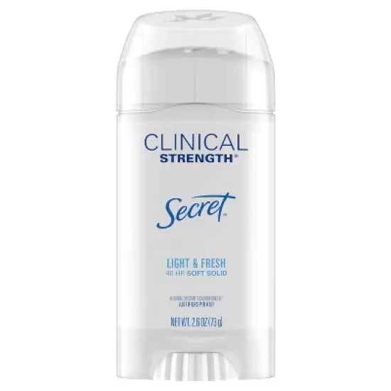 Secret Clinical Strength Antiperspirant and Deodorant for Women Soft Solid - Light & Fresh - 2.6oz image {2}