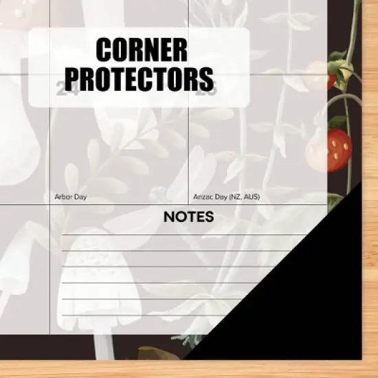 Willow Creek Press 22"x17" 2026 Mushrooms Large Monthly Deskpad image {4}