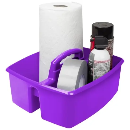 Storex Large Caddy, Purple, Pack of 3 image {1}
