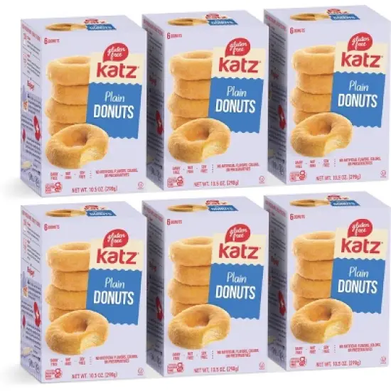 Katz Gluten Free Plain Donuts - 6 Pack image {4}