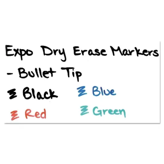 EXPO Low Odor Dry Erase Marker Bullet Tip Blue Dozen 82003 image {4}