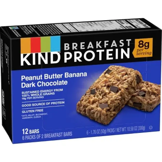 Kind Breakfast Peanut Butter Banana Bars - 10.56oz image {2}
