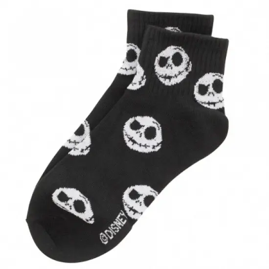 Womens Nightmare Before Christmas Jack Skellington 8-Pair Mid Crew Socks image {1}