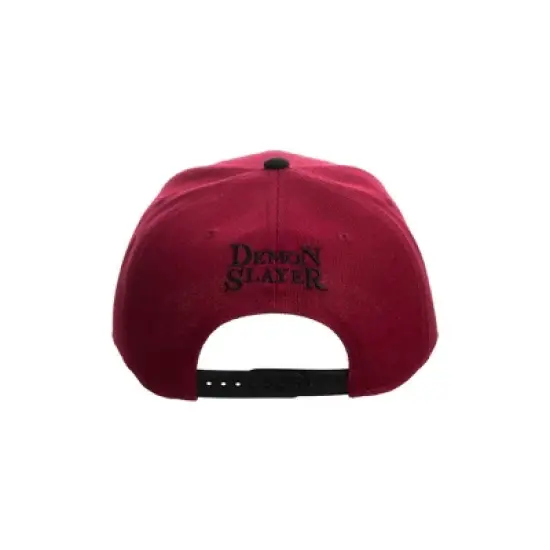Demon Slayer Sublomation Red embroidered Patched Snapback Cap Hat image {2}