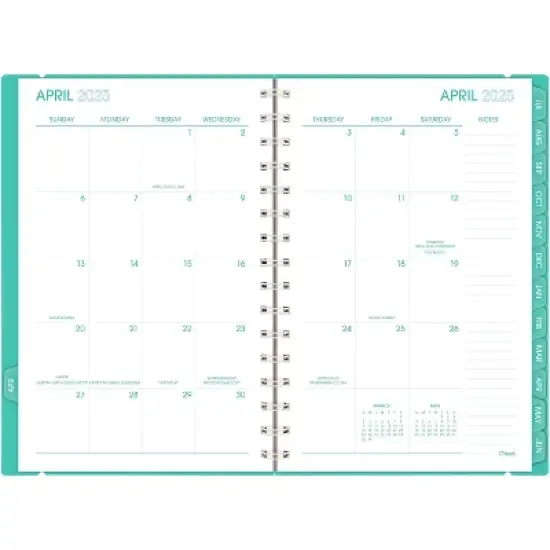 Mead Small Color Pop with Aquatic Awe Polka Dot April 2025 to June 2026 image {3}