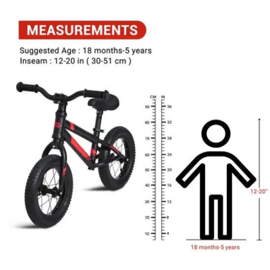 Balance Bike Lightweight Toddler Bike for 2, 3, 4, 5 and 6 Year Old Boys and Girls - No Pedal Bikes for Kids with Adjustable Handlebar and Seat image {2}