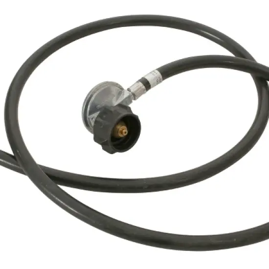 GDFStudio Hearth Outdoor 50,000 BTU Lightweight Concrete Circular Fire Pit Table with Tank Holder image {7}