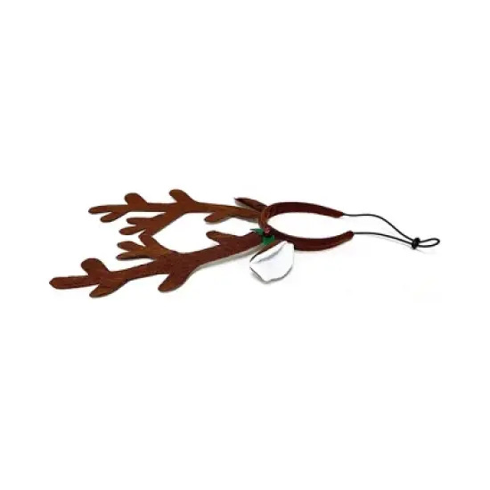 Midlee Brown Reindeer Dog Antlers Headband Pet Christmas Costume image {2}