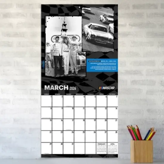TF Publishing 13.5"x14.5" 2026 Nascar Best Races Wall Calendar image {2}