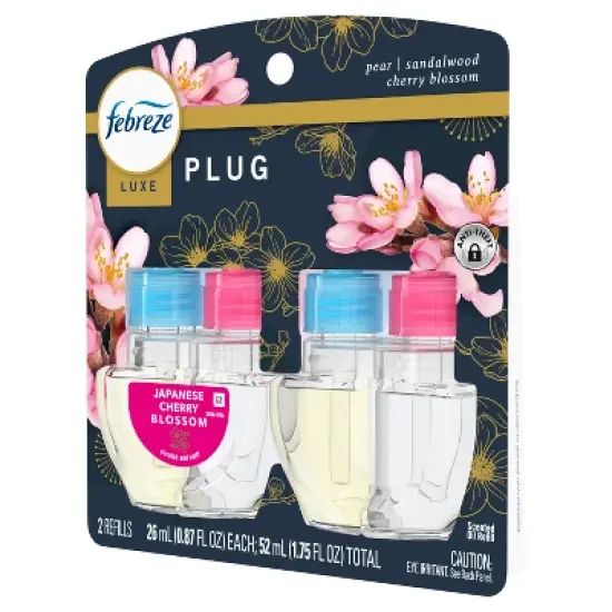 Febreze Dual Plug Air Freshener Refill Plug -Japanese Cherry Blossom - 1.75 fl oz/2pk image {13}
