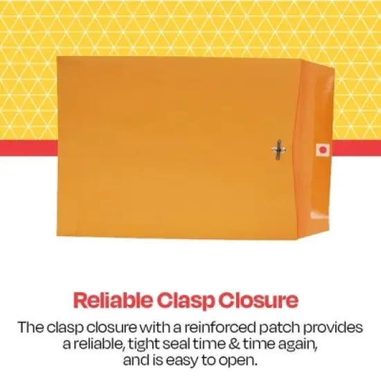 School Smart Kraft Envelopes with Clasp, 9 x 12 Inches, Pack of 100 image {3}