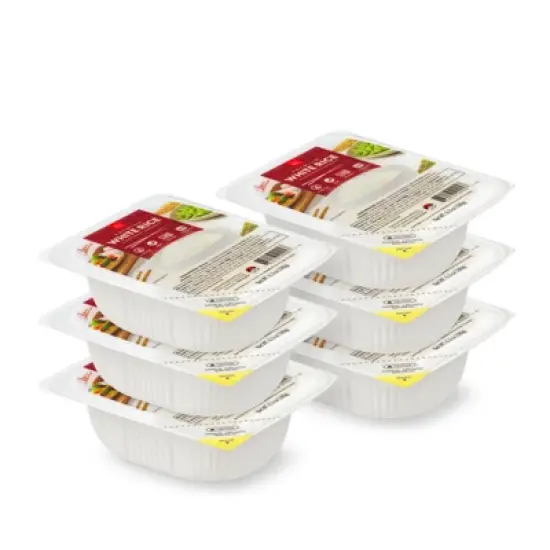 IRIS USA Instant Microwavable White Rice, Gluten Free Vegan, 6Pk image {1}