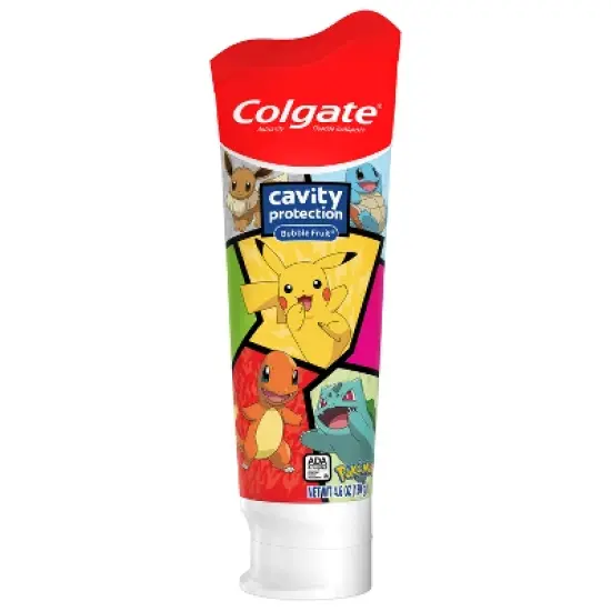 Colgate Kids' Pokemon Cavity Protection Toothpaste with Fluoride - Mild Bubble Fruit Flavor - 4.6oz image {10}