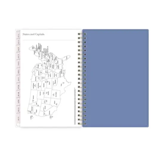 Blue Sky Rachel Parcell 2025-2026 Weekly/Monthly Wirebound Planner 5"x8" Printed Allie Warm Stripe image {10}