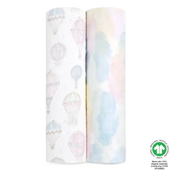 aden + anais Organic Swaddles Baby Blankets - 2pk image {4}