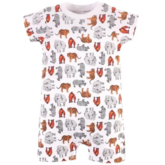 Touched by Nature Unisex Baby Organic Cotton Rompers, Endangered Tiger image {2}