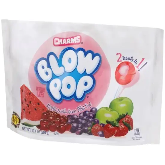 Charms Blow Pop Assorted Flavor Lollipops Candy Standup Bag &ndash; 10.4oz image {2}