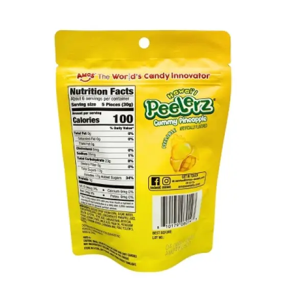 Enjoy Hawaii Peelerz Pineapple Candy - 6oz image {1}