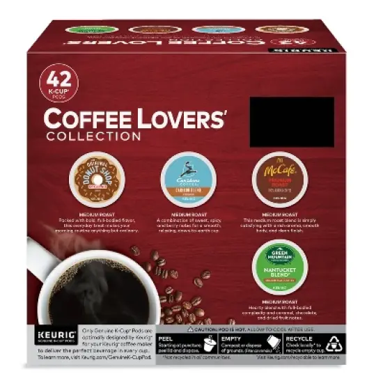 Keurig Coffee Lovers' Collection Keurig K-Cup Coffee Pods Variety Pack Medium Roast - 42ct image {5}