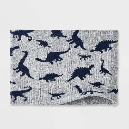 Boys' Dino Beanie & Neck Gaiter - Cat & Jack&trade; Gray image {2}