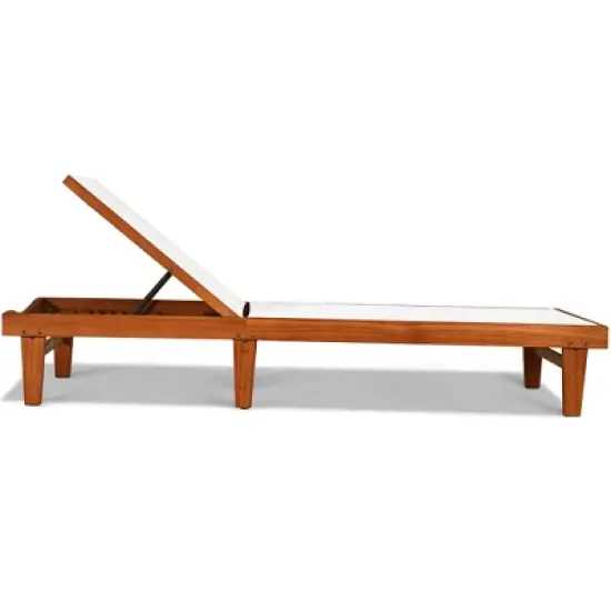 Costway  Patio Lounge Chair with 5-Postion Adjustable Backrest and Quick-Drying Fabric image {7}