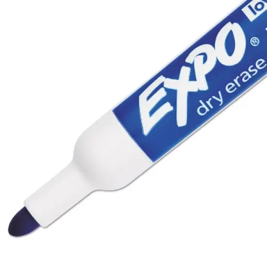 EXPO Low Odor Dry Erase Marker Bullet Tip Blue Dozen 82003 image {5}