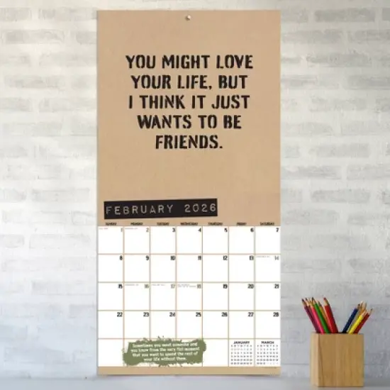 TF Publishing 13.5"x14.5" 2026 Anti-Affirmations Wall Calendar image {2}